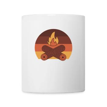 Camping Campfire Camper - Tasse - Weiß - Vorne