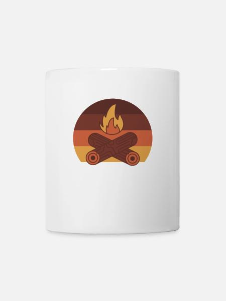 Camping Campfire Camper - Tasse - Weiß