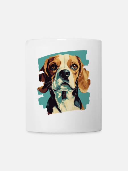 Beagle - Tasse - Weiß