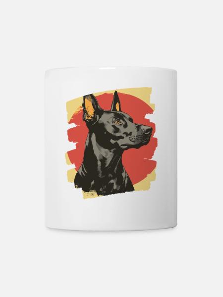 Dobermann - Tasse - Weiß