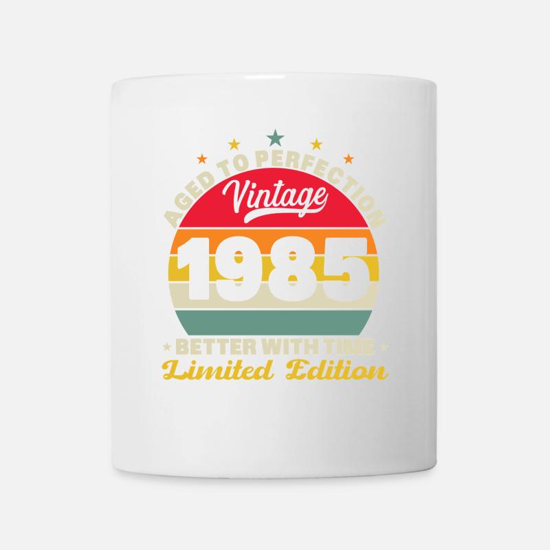 1985 Vintage Rétro Cadeau Anniversaire - Mug blanc - blanc