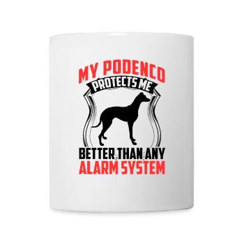 Podenco protects me Greyhound Podenco - Mug - white - Front
