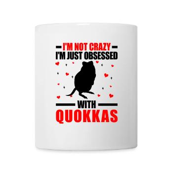 Quokka nicht verrückt Beuteltier Quokka - Tasse - Weiß - Vorne