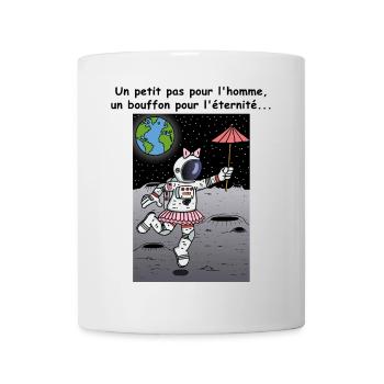 Le petit pas de l'homme - Mug blanc - blanc - Devant
