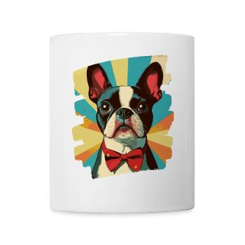 Boston Terrier - Mug blanc - blanc - Devant