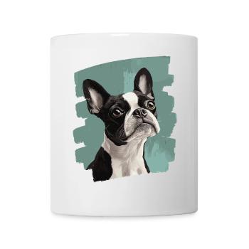 Boston Terrier - Mug blanc - blanc - Devant