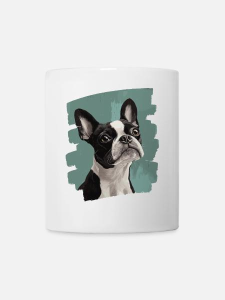 Boston Terrier - Tasse - Weiß