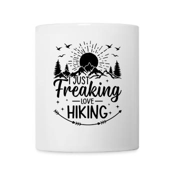 Mountain Hiking Lover - I just freaking love - Mug - white - Front