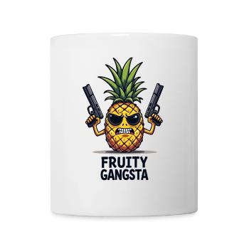 Pineapple Fruity Gangsta L’ananas le plus dur du monde - Mug blanc - blanc - Devant