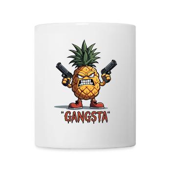 Pineapple Fruity Gangsta L’ananas le plus dur du monde - Mug blanc - blanc - Devant