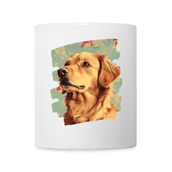 Golden Retriever - Tasse - Weiß - Vorne