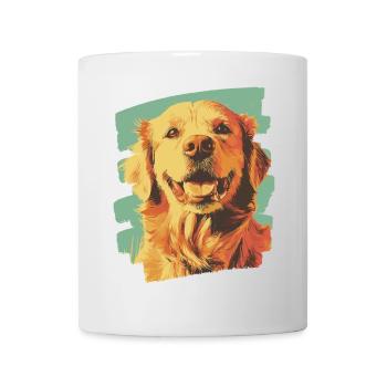 Golden Retriever - Tasse - Weiß - Vorne