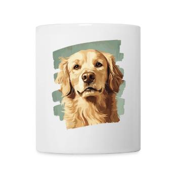 Golden Retriever - Tasse - Weiß - Vorne