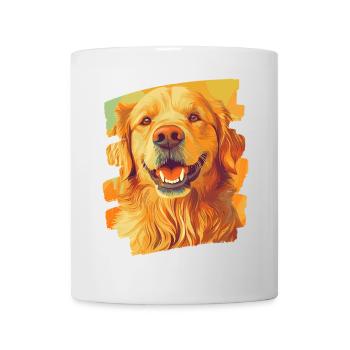 Golden Retriever - Tasse - Weiß - Vorne