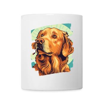 Golden Retriever - Tasse - Weiß - Vorne