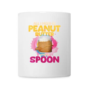 Erdnussbutter - Tasse - Weiß - Vorne