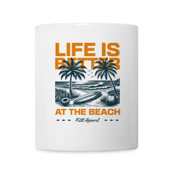 Life is Better At The Beach - Tasse - Weiß - Vorne