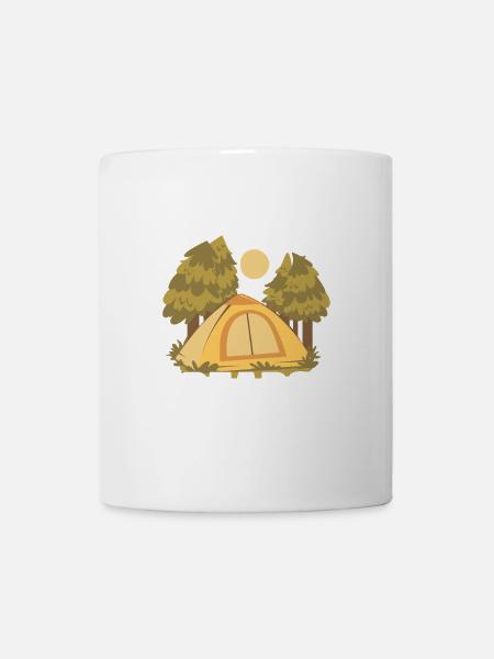 Camping Campfire Camper - Tasse - Weiß