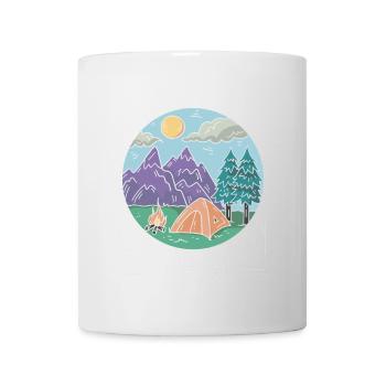 Camping Campfire Camper - Tasse - Weiß - Vorne