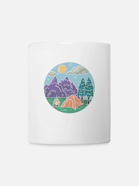Camping Campfire Camper - Tasse - Weiß