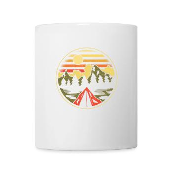 Camping Campfire Camper - Tasse - Weiß - Vorne