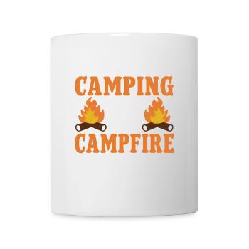 Camping Campfire Camper - Tasse - Weiß - Vorne