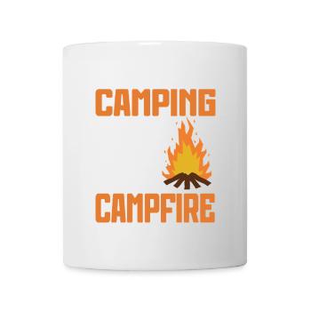 Camping Campfire Camper - Tasse - Weiß - Vorne