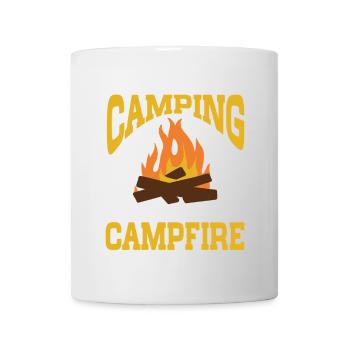 Camping Campfire Camper - Tasse - Weiß - Vorne