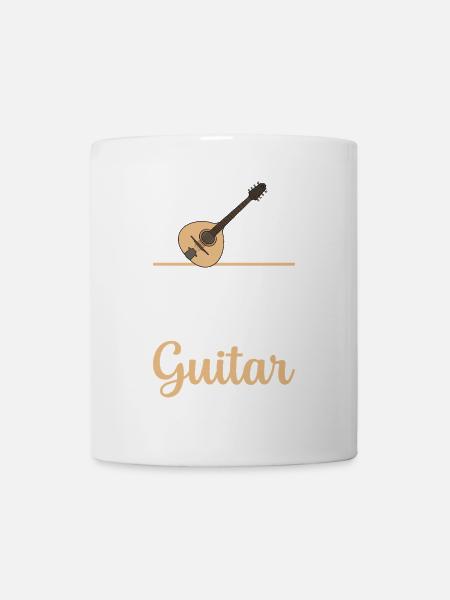Mandoline Nennt Es Nie Eine Gitarre - Tasse - Weiß