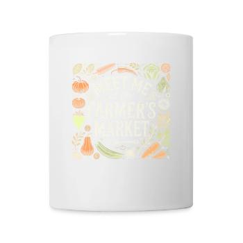 Treffen Sie mich auf dem Bauernmarkt - Tasse - Weiß - Vorne