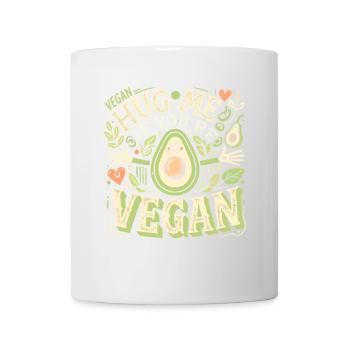 Umarme mich, wenn du Veganer bist - Tasse - Weiß - Vorne