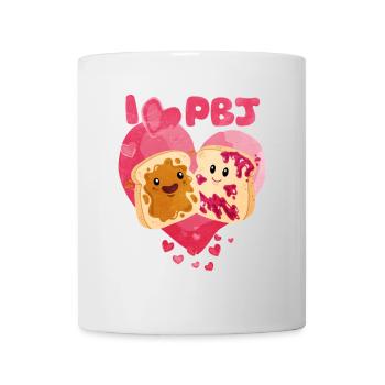 Erdnussbutter - Tasse - Weiß - Vorne