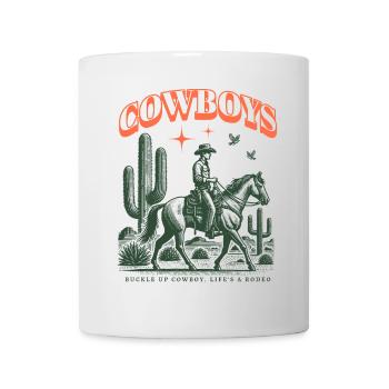 Cowboy Ride – Western Retro Look - Mug - white - Front