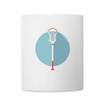 Lacrosse Stick Graphic - Mug - white - Front