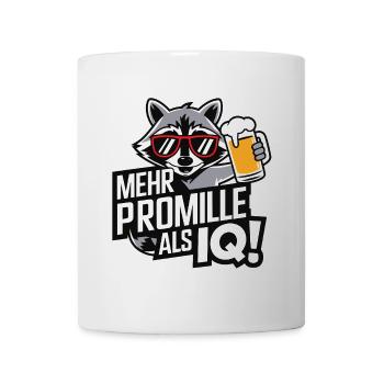 More alcohol than IQ Drinking beer alcohol party What - Mug - white - Front