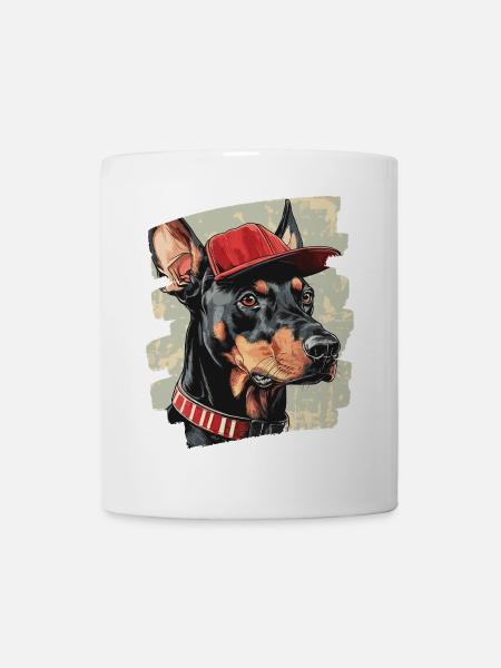 Dobermann - Tasse - Weiß
