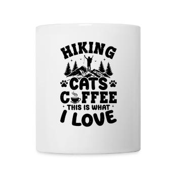 Hiking Cats Coffee This Is What I Love - Hiking - Tasse - Weiß - Vorne