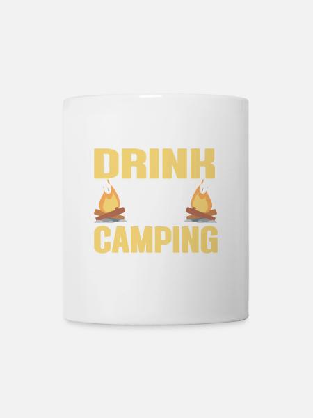 Camping Campfire Camper - Tasse - Weiß