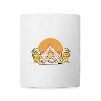 Camping Campfire Camper - Tasse - Weiß - Vorne
