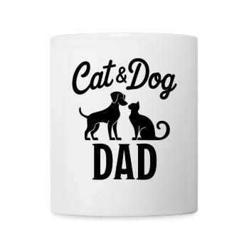 Katze und Hund Spruch Lustiges Haustier Geschenk - Tasse - Weiß - Vorne