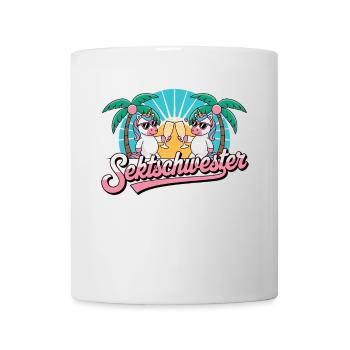 Nurse Girlfriend Drinking Beer Alcohol Party E - Mug - white - Front