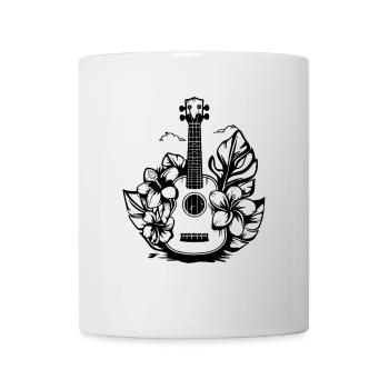 Cartoon Ukulele - Tasse - Weiß - Vorne