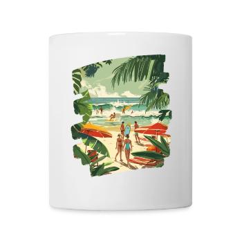 Surfer - Tasse - Weiß - Vorne
