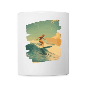 Surfer - Tasse - Weiß - Vorne