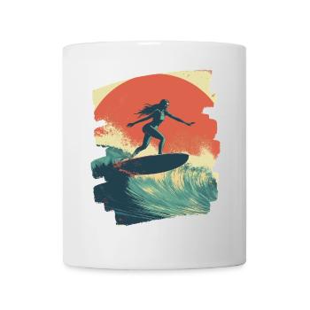Surfer - Tasse - Weiß - Vorne