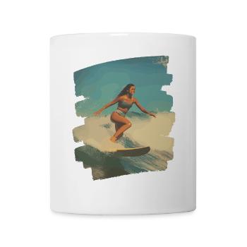 Surfer - Tasse - Weiß - Vorne