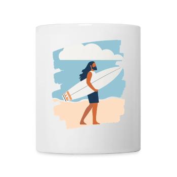 Surfer - Tasse - Weiß - Vorne