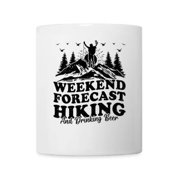 Weekend forecast Hiking and drinking beer - Hiking - Mug - white - Front