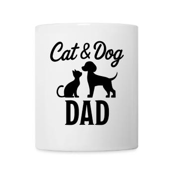 Katze und Hund Spruch Lustiges Haustier Geschenk - Tasse - Weiß - Vorne
