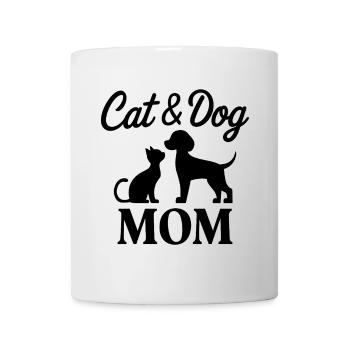 Katze und Hund Spruch Lustiges Haustier Geschenk - Tasse - Weiß - Vorne